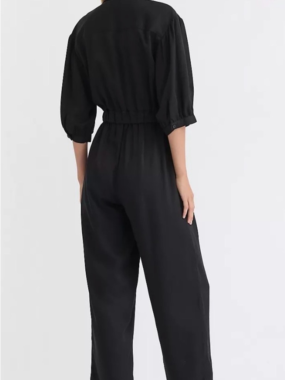 Petite Black Jumpsuit - Women's One-Piece - Picture 3 of 4